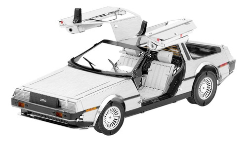 Cc El Rompecabezas 3d Metal Delorean Volver Al Futuro