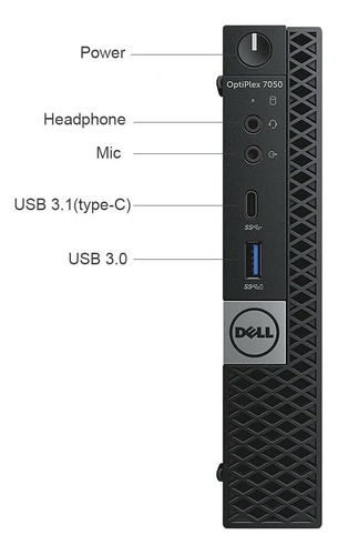 Dell Optiplex 7050 Mini I5 De 6ta Gen 16gb Ram 512gb Ssd (Reacondicionado)