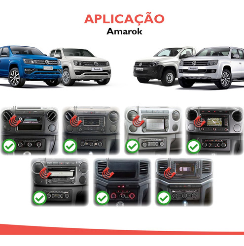 Imagem 6 de 10 de Moldura De Painel Dvd 2 Din Jetta Amarok Passat Tiguan