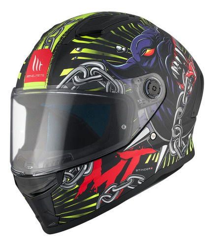 Capacete Moto Mt Helmets Stinger 2 Akin A3 Matt Fosco
