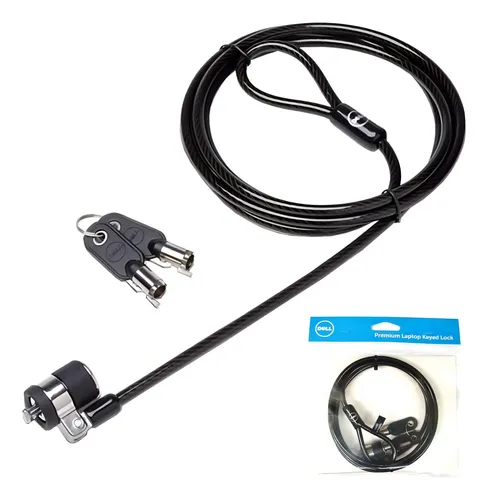 Candado Para Laptop Marca Dell Modelo J1xd6 Color Negro
