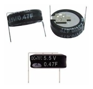 Super Capacitor Condensador 0,47f/5,5v, Pack 3  Arduino, Pic