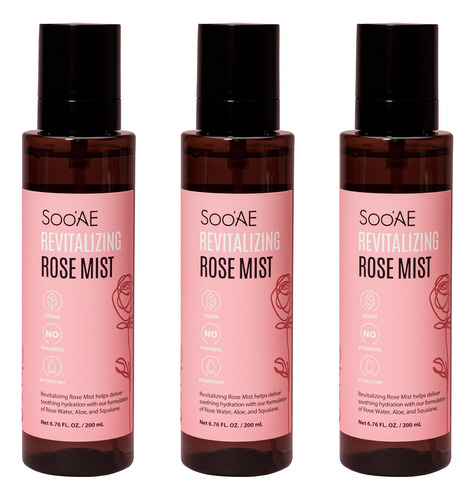 Soo'ae Roco Revitalizante De Rosas, Espray Hidratante Facial