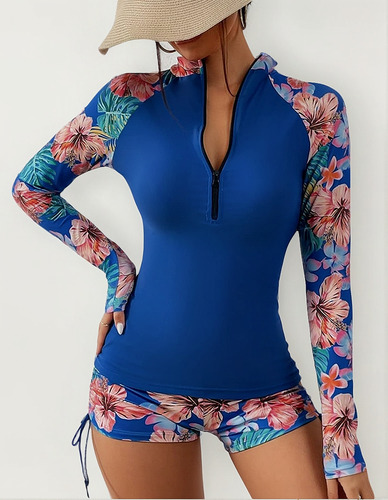 Kl . Traje De Bao De 2 Piezas For Mujer Manga Larga Baado