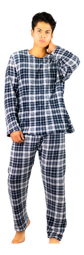 Pijama De Hombre Afelpada Pantalón Sudadera Tela Polar Suave