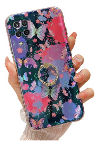 Easyscen Funda Para Galaxy A12 5g Diseño Floral Niña Mujer