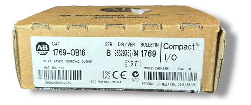 Modulo De Salida Allen Bradley 1769-ob16