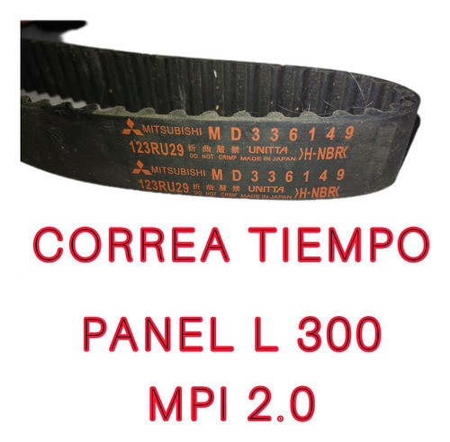 Correa De Tiempo Mitsubishi Panel L300 2.0  Ornal 123 Dts