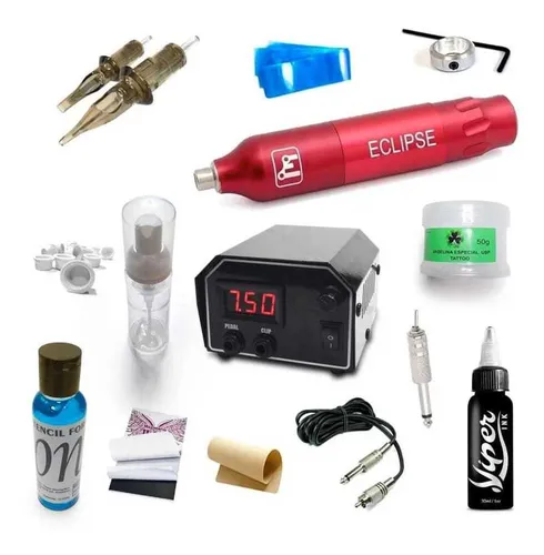 comprar Kit Tatuagem Profissional Maquina Eclipse Tattoo