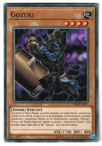 Yugioh Gozuki Comun Op06-sp017