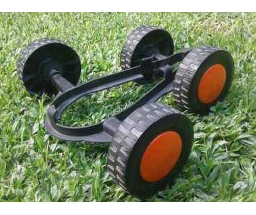 Imagen 4 de 7 de Bordeadora Electrica 600w Con Carrito Doble Ruleman Jardin