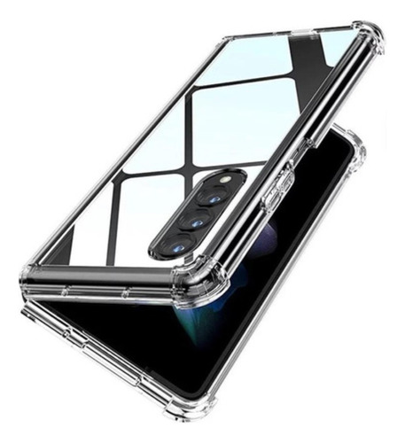 Carcasa Para Samsung Galaxy Z Fold 3 Transparente Reforzada