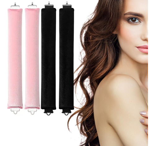 4pcs Rizador De Cabello Heatless Curls,rulos Para Cabello