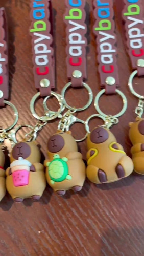Jk Llavero Kawaii Capibara Mayoreo, 12 Piezas, Moda Amistad