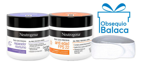Kit Facial Neutrogena Face Care Protección Y Noche Momento de aplicación Día Tipo de piel Normal