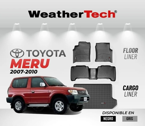 Alfombra Weathertech Meru Negro Y Gris