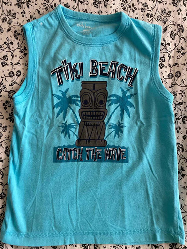 Playera Sin Mangas De Playa Alberca Talla 3 Años Niños Tr