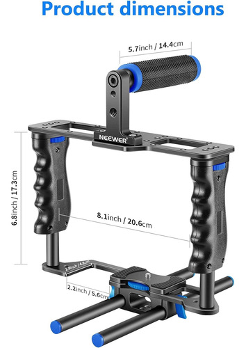 Neewer Jaula De Aluminio Para Camaras De Video Y Fotografia