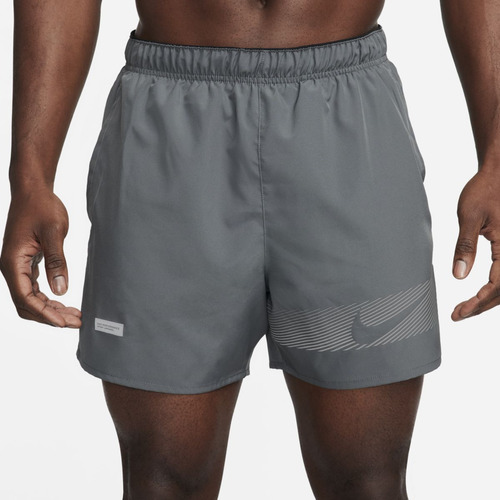 Shorts De Running Drifit Hombre Nike Challenger Flash Gris