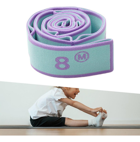 Correa Elástica Para Yoga Segmentada, Cinturón De Azul