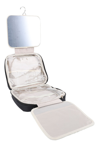 Bolsa De Maquillaje De Viaje, Gancho Para Colgar Con Espejo,