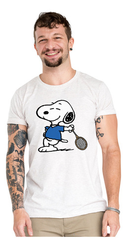 Polera Snoopy Padel Tenis Pro Peanuts Algodon Organico Wiwi