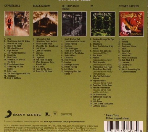 Cypress Hill Original Album Classics Cd Nuevo