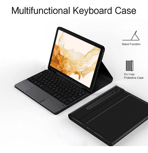 Capa De Teclado Trackpad Para Samsung Galaxy Tab S8/s7 11