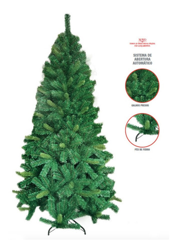 Arvore De Natal Finlandesa Pinheiro Verde 180cm 773 Galhos | Parcelamento  sem juros