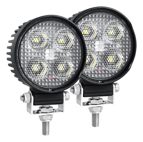 Luz Led Redonda, 3 Pulgadas 48w 5500lms Luz De Inundación...