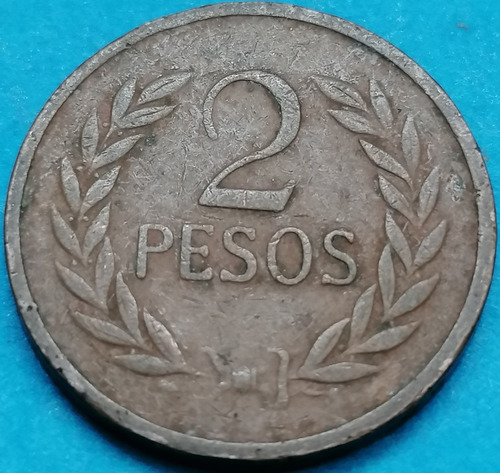 Colombia Moneda 2 Pesos 1977