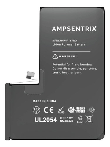 Bateria Ampsentrix Sin Mensajes Y Con 100% Iphone 13 Pro