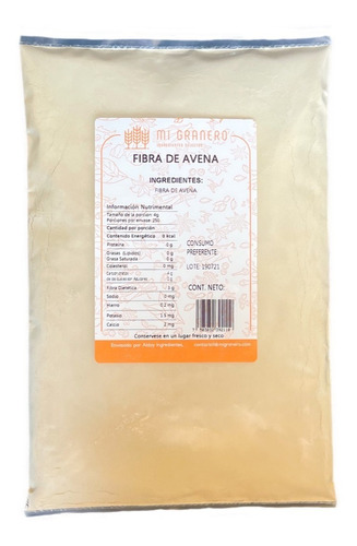 Fibra De Avena Pura 5 Kilos