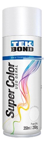 Tinta Aerossol Branco Fosco Uso Geral 350 Ml/250g Tekbond