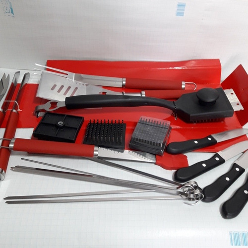 Imagen 4 de 9 de Set Ó Combo De 2o Piezas Para Churrasquerasnuevos. Marca Ba
