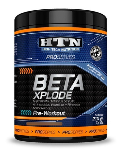 Beta Xplode Pre Workout X 210 G Htn Pro Series Beta Alanina