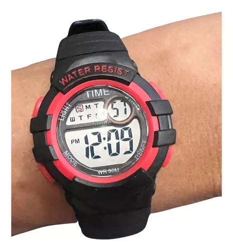 Reloj Led Touch Unisex Malla Metal Imán Ajustable Garantía