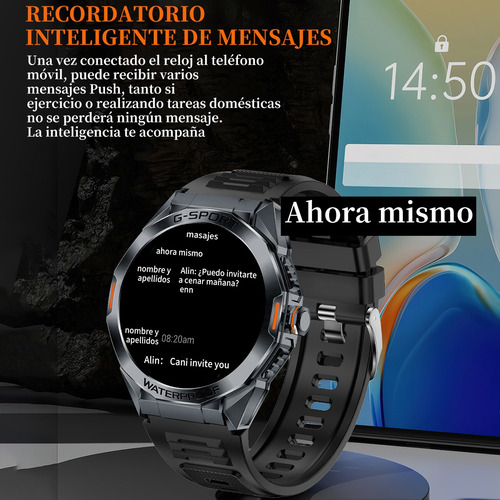 Reloj Inteligente Smartwatch Bluetooth Reloj Deportivo Para Hombre Función De Llamada A Prueba De Caídas Impermeable Inteligente Smart Watch
