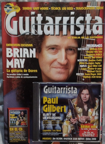 Lote Revista Guitarrista Numeros 1 Al 7 Completos Con Cd (Usado)