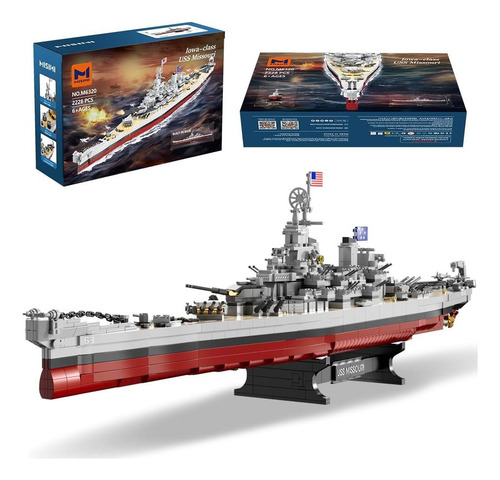 Misini M6320 Kit Barco Acorazado Uss Missouri 2228 Piezas