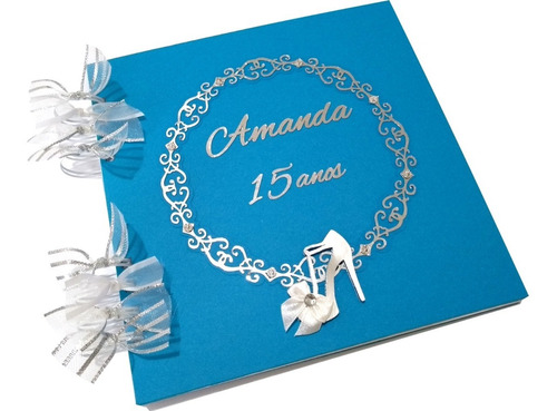 Imagem 5 de 10 de Álbum Caderno Mensagem 15 Anos Debutante Frete Grátis