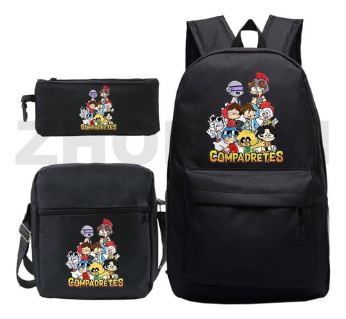 Nuevo Juego Compadres Mochila Los Compas Bag Pack Anime Mike
