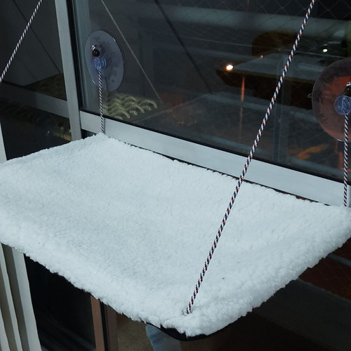 Hamacas De Ventana Para Gatos. Tela De Peluche - Miel Felina