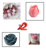 Comprar Molde De Silicon Flores Fondant Velas Jabones Repostería
