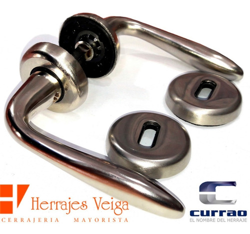Imagen 5 de 10 de Manija Capri Currao B Platil Doble Premiun Puerta Hermosa**