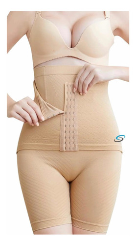 Imagen 7 de 10 de Panty Faja Short Doble Compresión Reductora Moldeadora M 114
