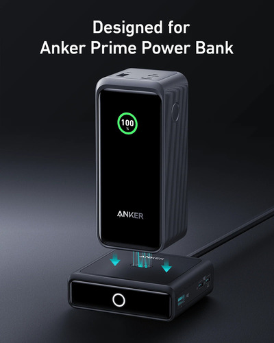 Anker Base De Carga Rapída Para Prime 100w 4 Puertos Cargado Color Negro