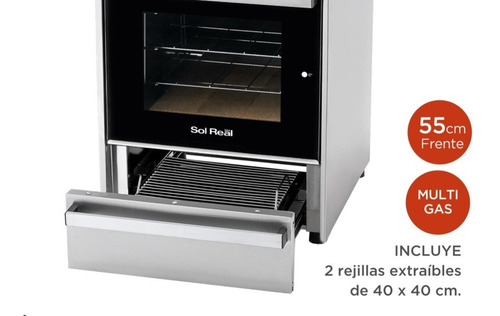 Imagen 6 de 10 de Cocina Industrial Sol Real 516-mgvp Multigas Con Parrilla