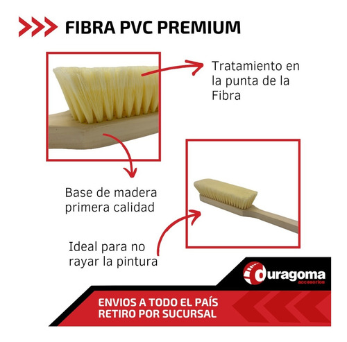 Imagen 3 de 6 de Cepillo Lava Auto Con Mango Cercrin Premium