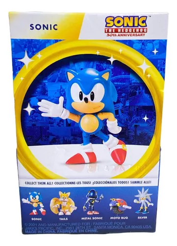 Sonic The Hedgehog Figura de acción de 2.5 pulgadas, juguete coleccionable  de Sonic clásico
